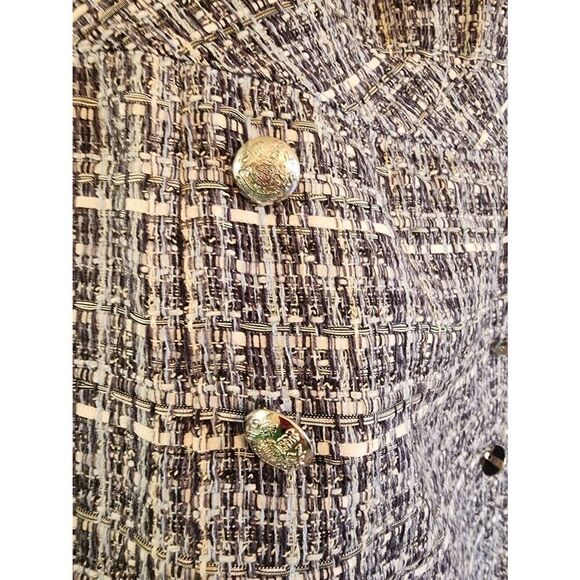 Talbots Americana Tweed blue shift dress size 8 - Picture 5 of 11